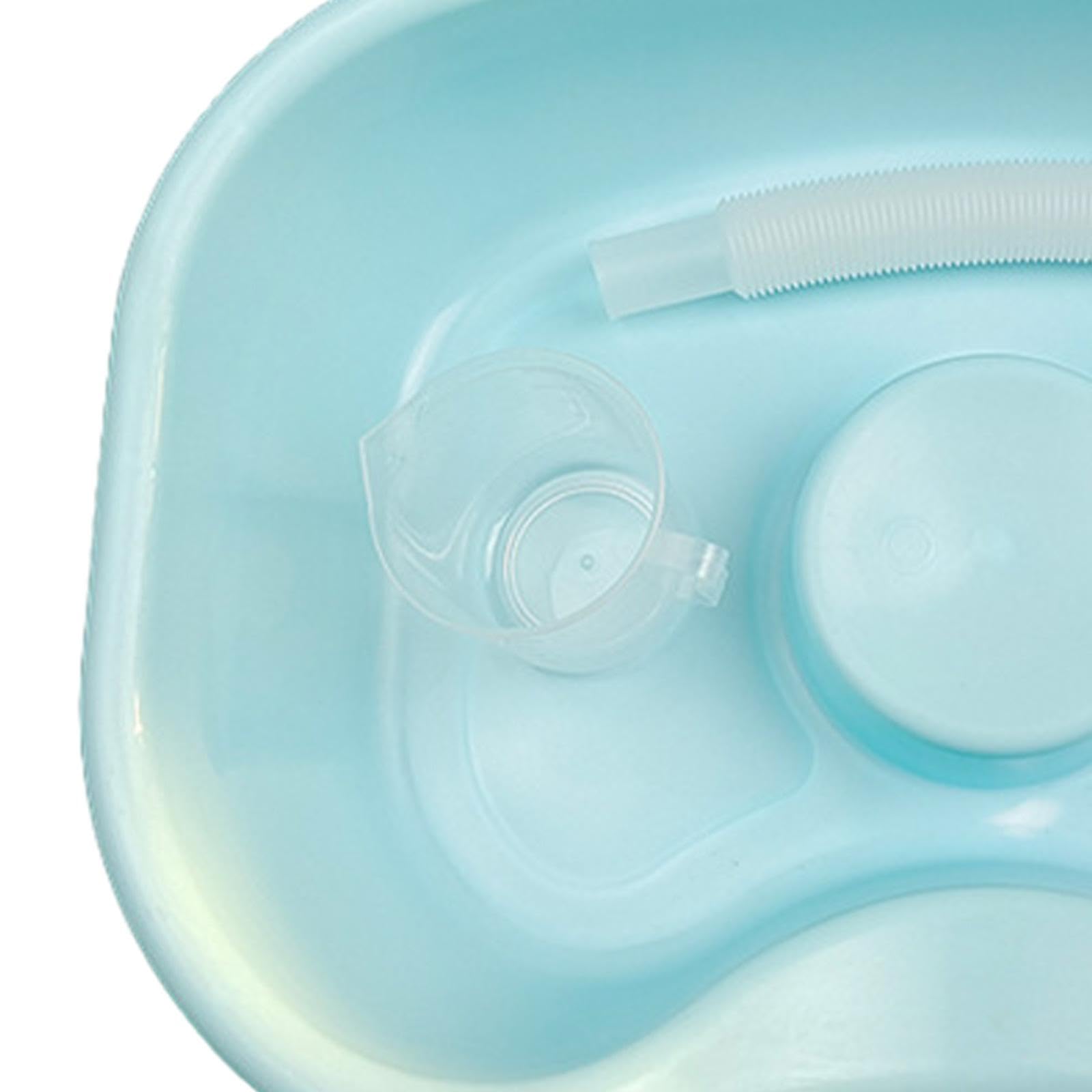 predolo Lavabo per capelli Lavabo per shampoo Ciotola Forniture per il lavaggio Lavare i capelli a letto Vassoio per lavare i capelli Bacinella per risciacquo, Verde