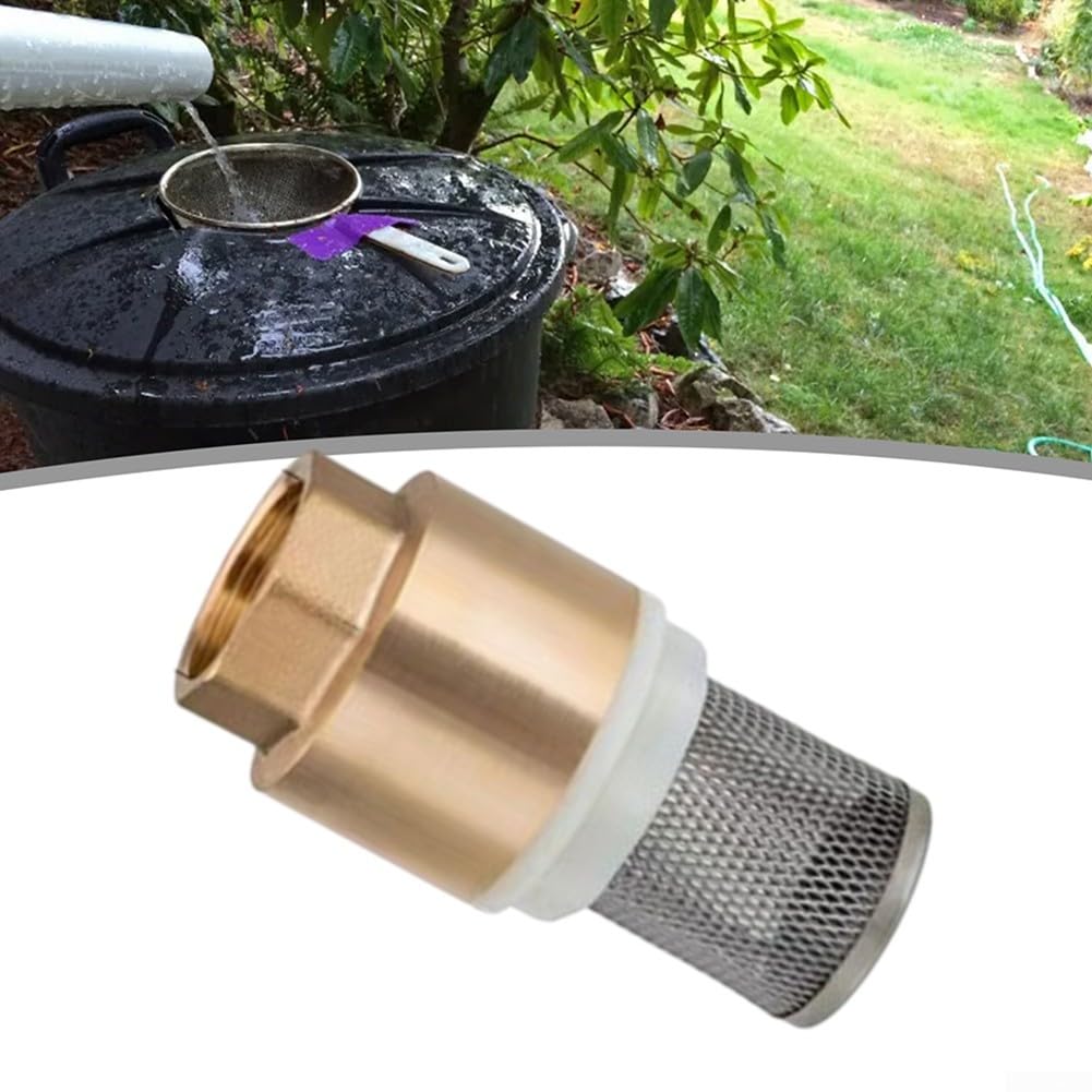 Valvola di fondo in ottone DN40 DN50 con filettatura interna per pompa dell'acqua Linea di aspirazione verticale e design del filtro a rete (DN50)