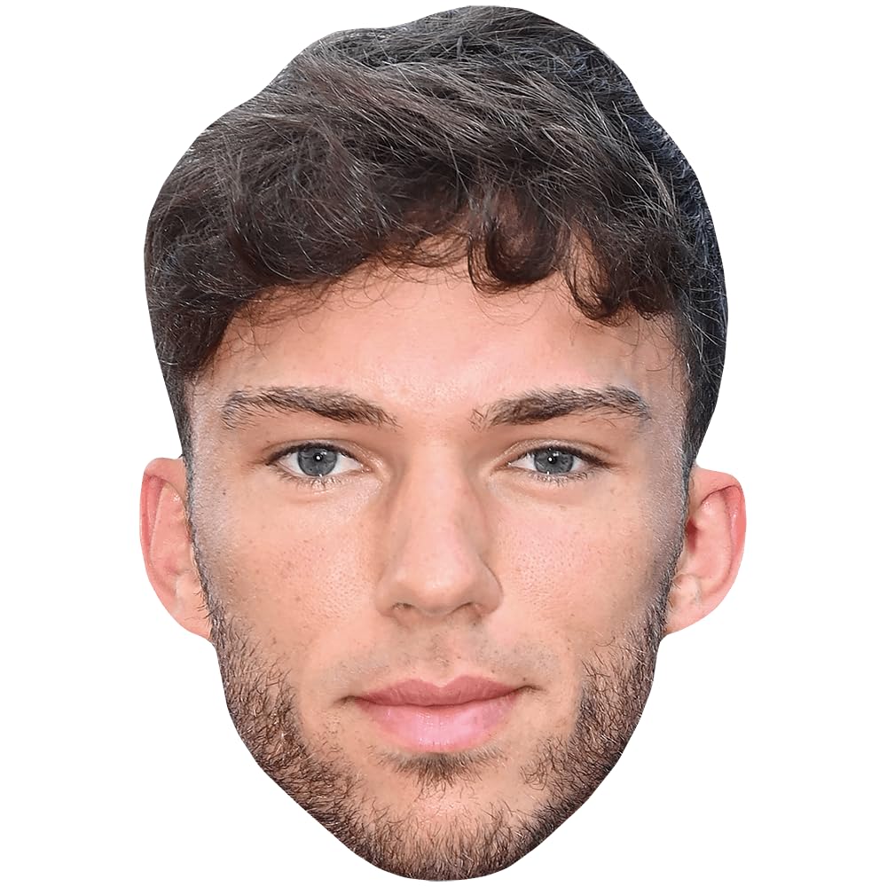 Pierre Gasly (Brown Hair) Celebrity Mask, Flat Card Face, Fancy Dress Mask