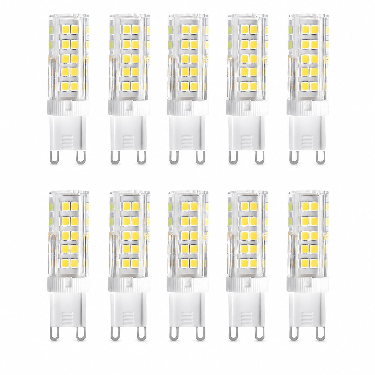 G9 LED Light Bulbs 5W Cool White, 10 Pack 6000K 40W Halogen Replacement