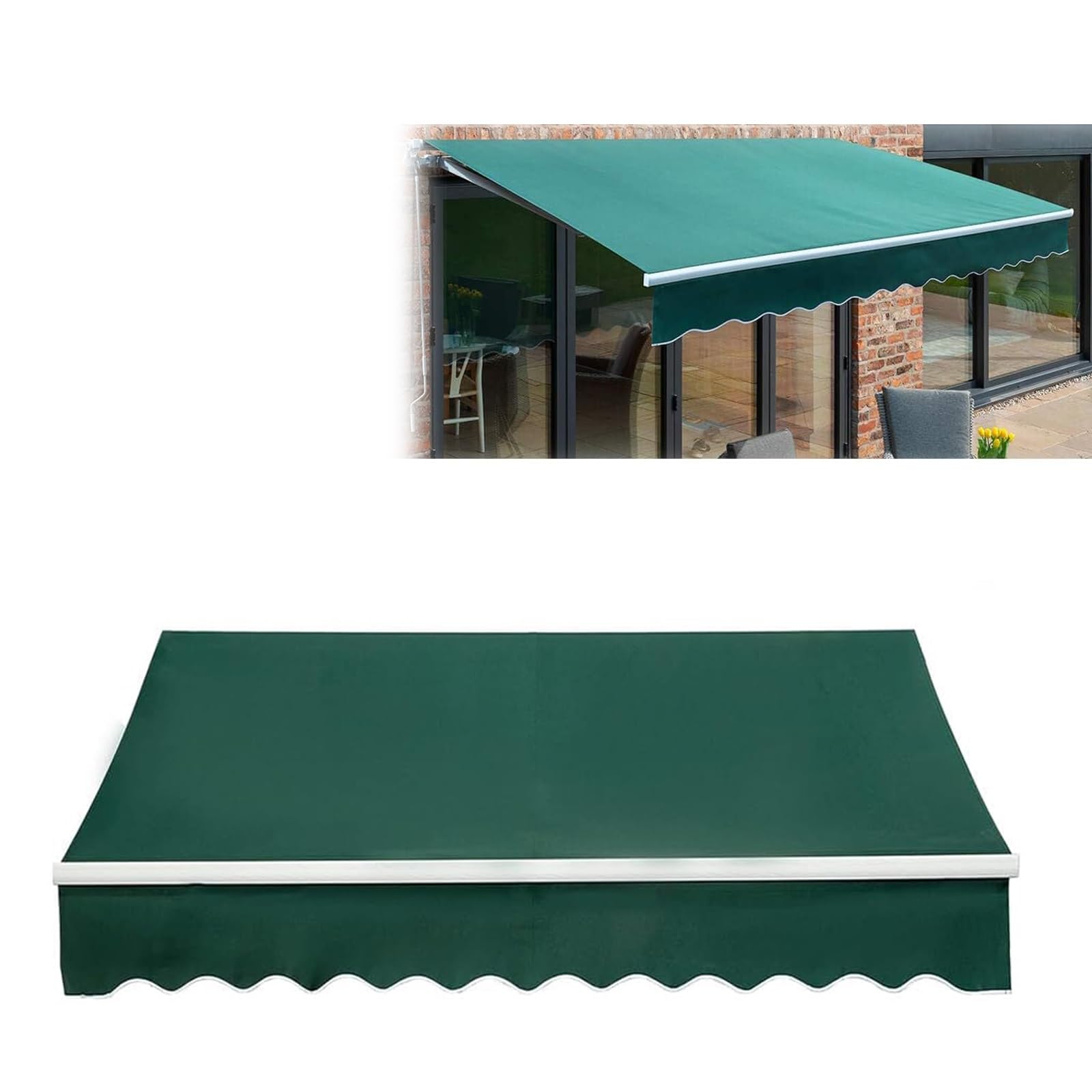 Tissu de store banne de rechange 280g pour remplacer une toile usée par le soleil