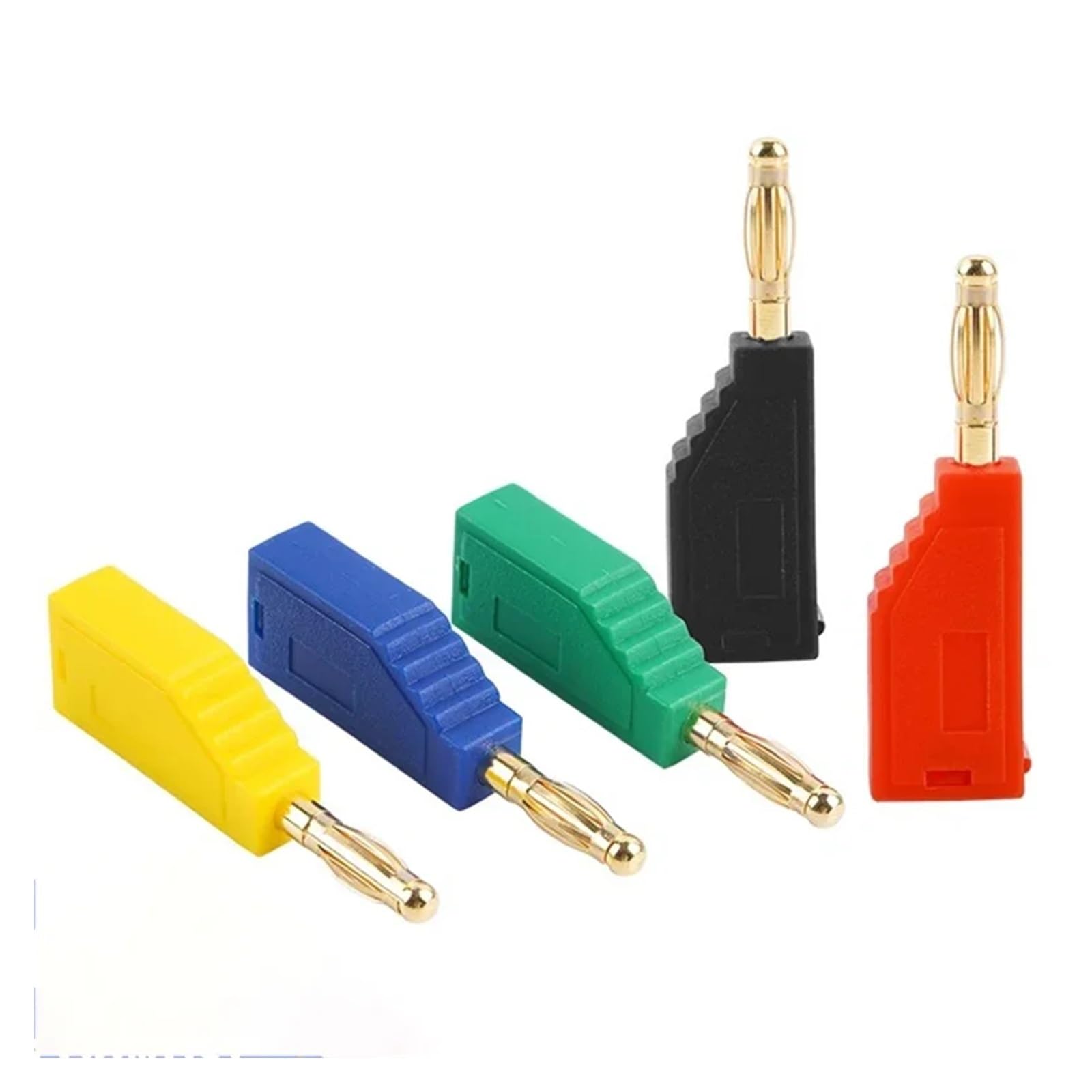 Lot de 20/80 fiches bananes empilables en cuivre nickelé de 2 mm, connecteurs électriques à souder, outils de bricolage(80 Black)
