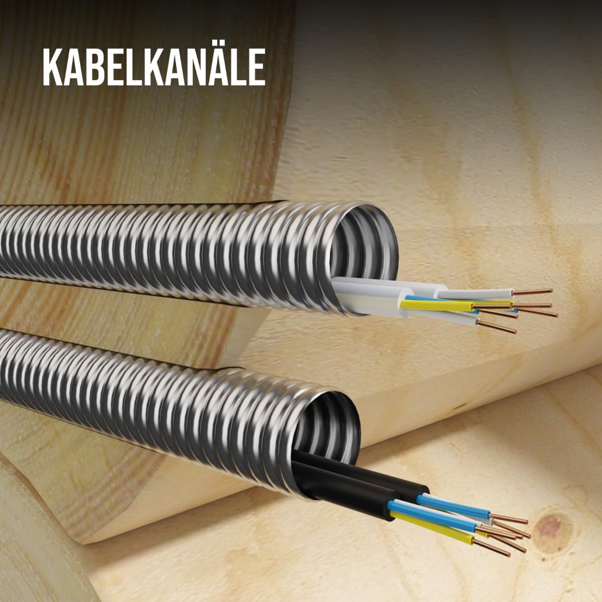 Stahlmann CSST304 - Tubo ondulado de acero inoxidable para consonación de agua en el anillo de recaudación, recocido, tubo solar, tubo protector de cable, tubo de calefacción DN20 x 20 m