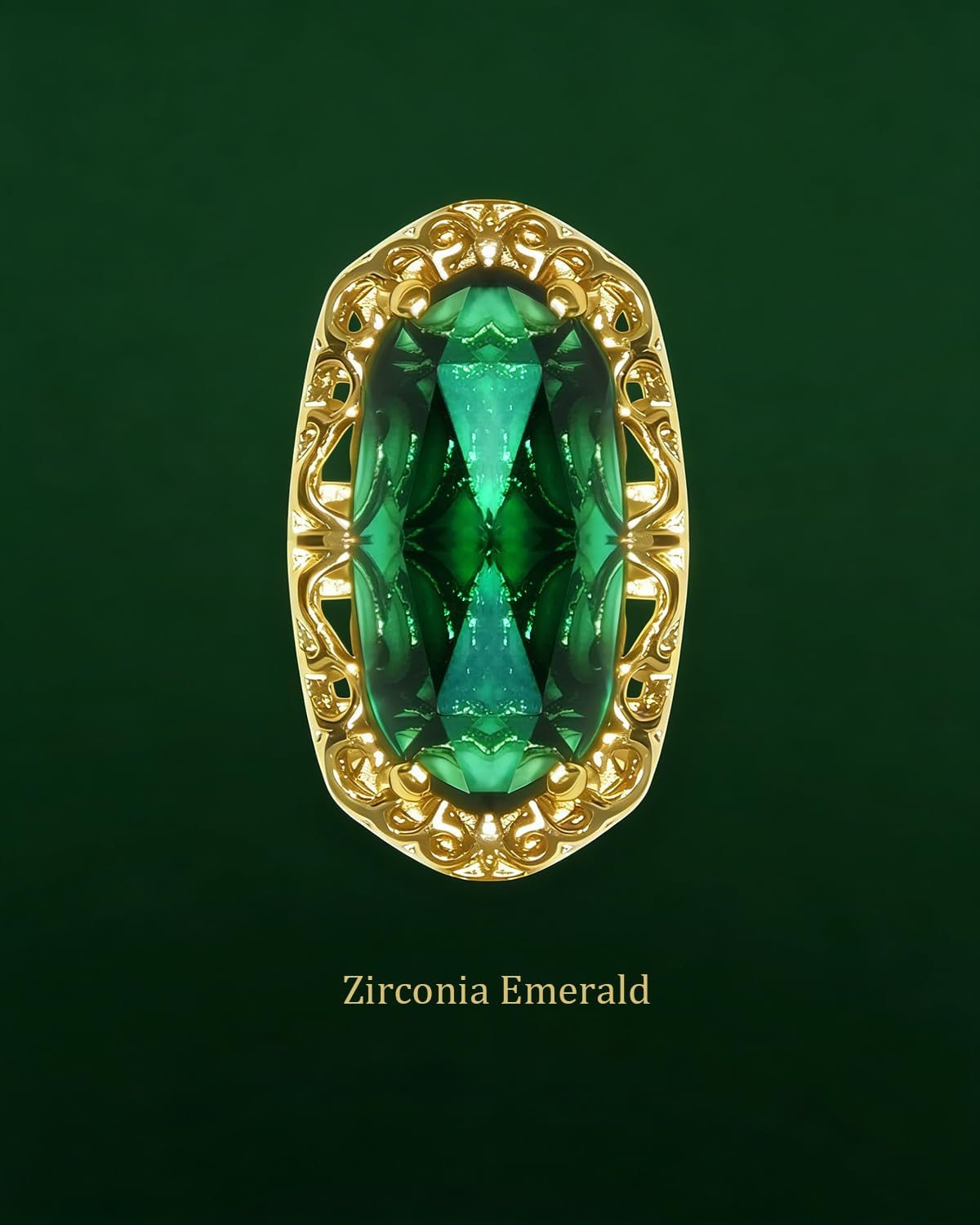 Birthstone Necklace for Women, Oval Cut Emerald/Rose Quartz/Garnet Paperclip Stackable Cross Necklaces, 18K Gold Plated Dainty Red Cubic Zirconia Charm Necklace,Non Tarnish, Birthday Mothers Day Gifts for Wife - Image 8