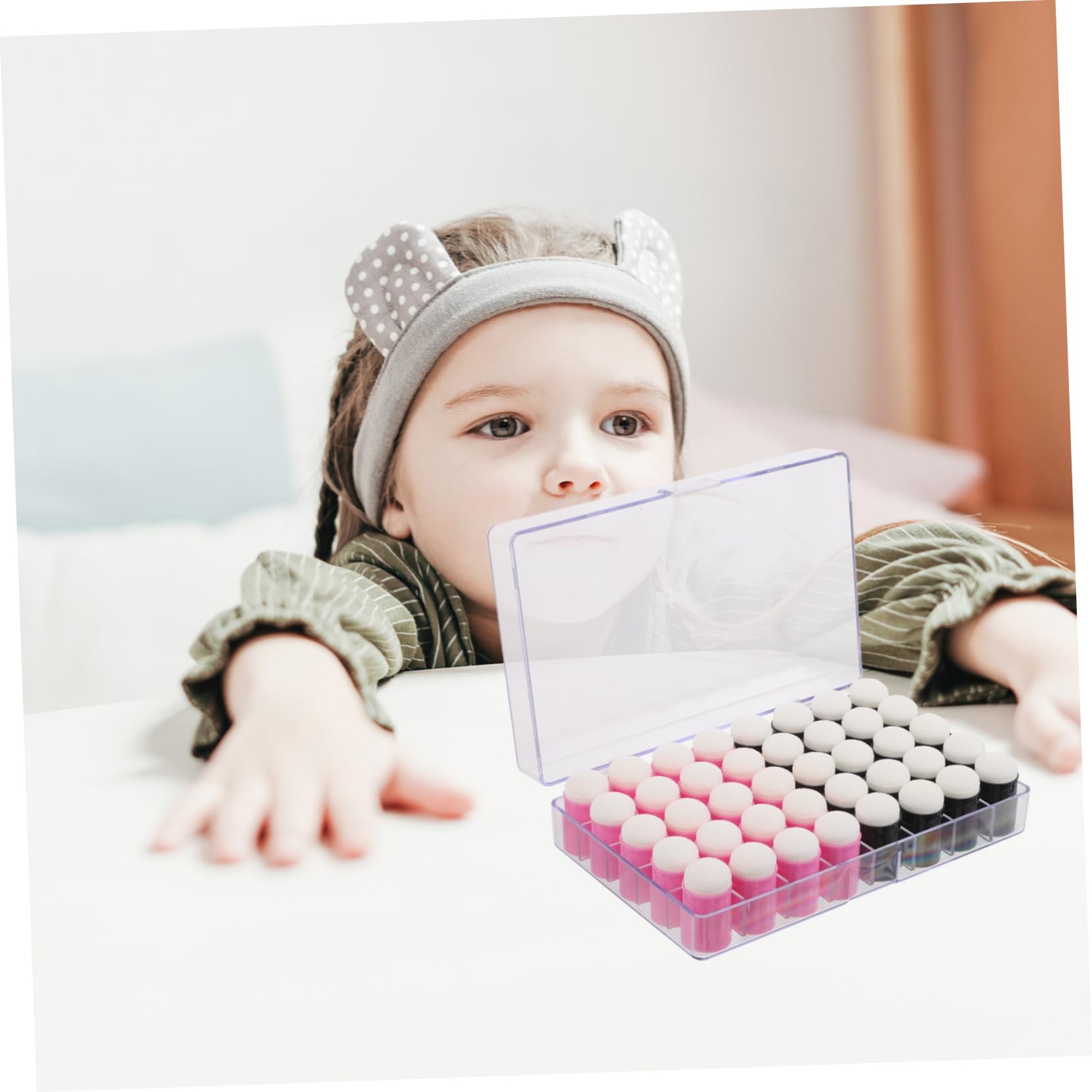 40 Piezas Aplicadores Esponja para Dedos para Esponjas Redondas para Pintura con Tiza y Tinta Mini Daubers Compactos para Manualidades y Proyectos Artísticos Fáciles de Usar para