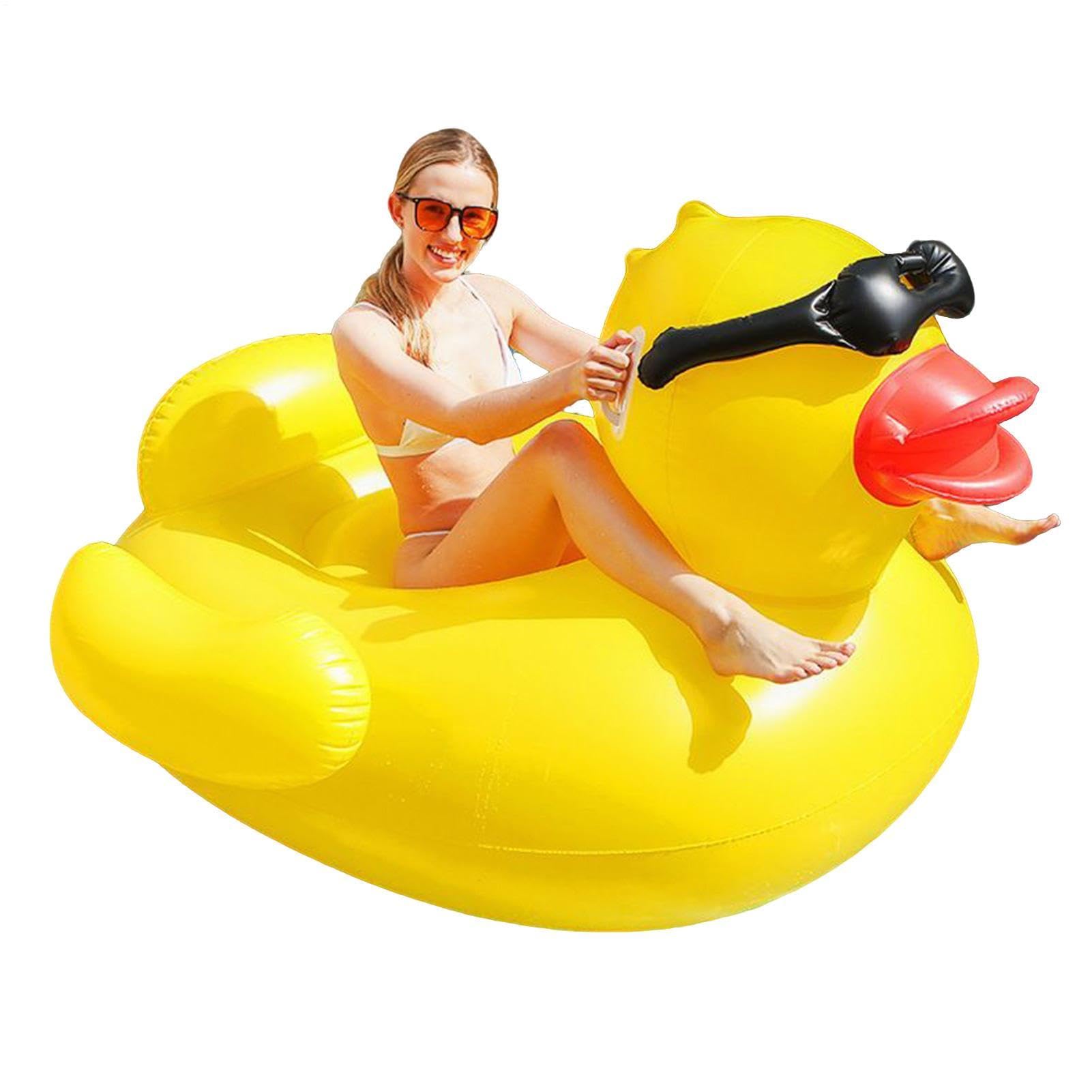 Genérico Pato Flotador Tumbona Flotante Hinchable Gigante