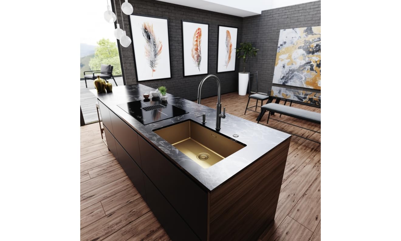 Franke 115.0711.555, Grifo de cocina Mythos Masterpiece pull-out spray, Anthracite
