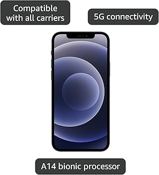 Amazon.com: Apple iPhone 12 Mini, US Version, 64GB, Black for
