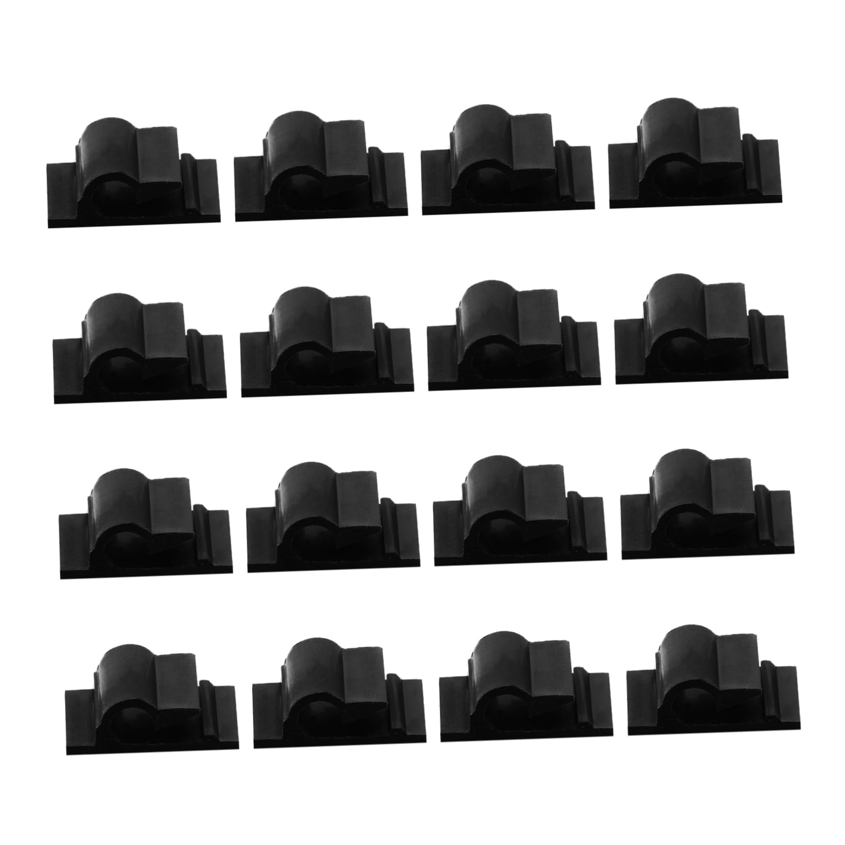 Pa66 Clips Auto-adhésifs Câble 100 Pièces en Noirs