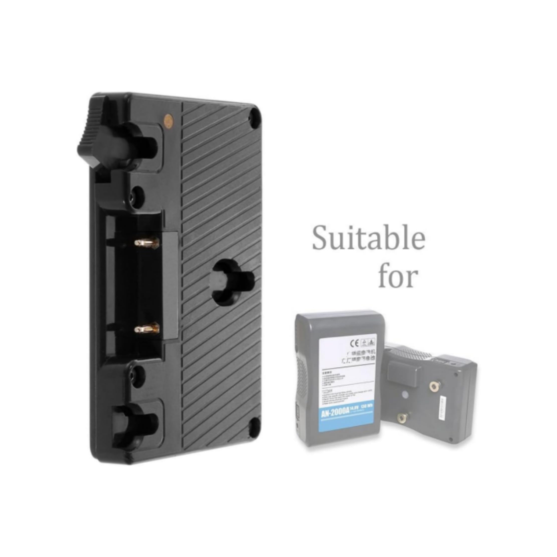 Fotga Adaptador convertidor de placa con salida D-Tap de 16,8 V para batería Anton Bauer Gold Mount a batería de montaje en V, para cámara de videocámara, luz LED, monitor de campo