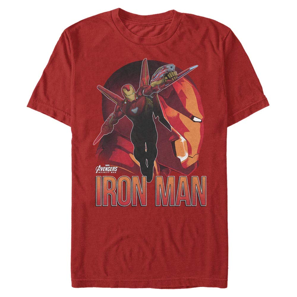 Marvel Yenilmezler: Sonsuzluk Savaşı Erkek Bisiklet Yaka T-Shirt Kırmızı M