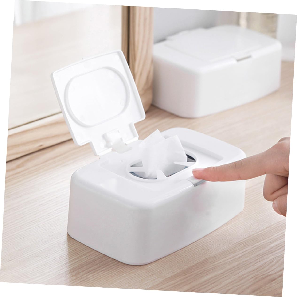 PRETYZOOM 8 STK Aufbewahrungsbox für Feuchttücher aufbewahrungsboxen kinderzimmer schreintischorganizer schmücken Babytücher Spender für Feuchttücher Tücher Container Reisen Mit Deckel pp