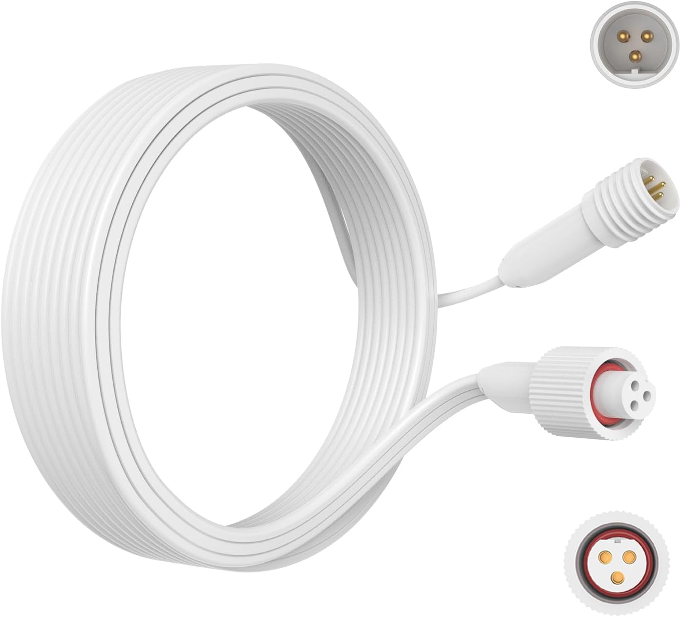Extension Cable for Govee Outdoor Lights,Compatible with Govee Permanent Outdoor Light H705A H705B H705C H706A H706B H706C H806A H806B H806C Extension Cord, IP68 Waterproof Extension Cord, 10FT
