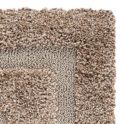 Image of Shaggy Rug for Bedroom Living Room 4X6 FEET Fluffy Plush Area Carpet with Non Slip Backing, Modern Cozy Floor Rug for Home Decor and Comfort (Beige Frame)