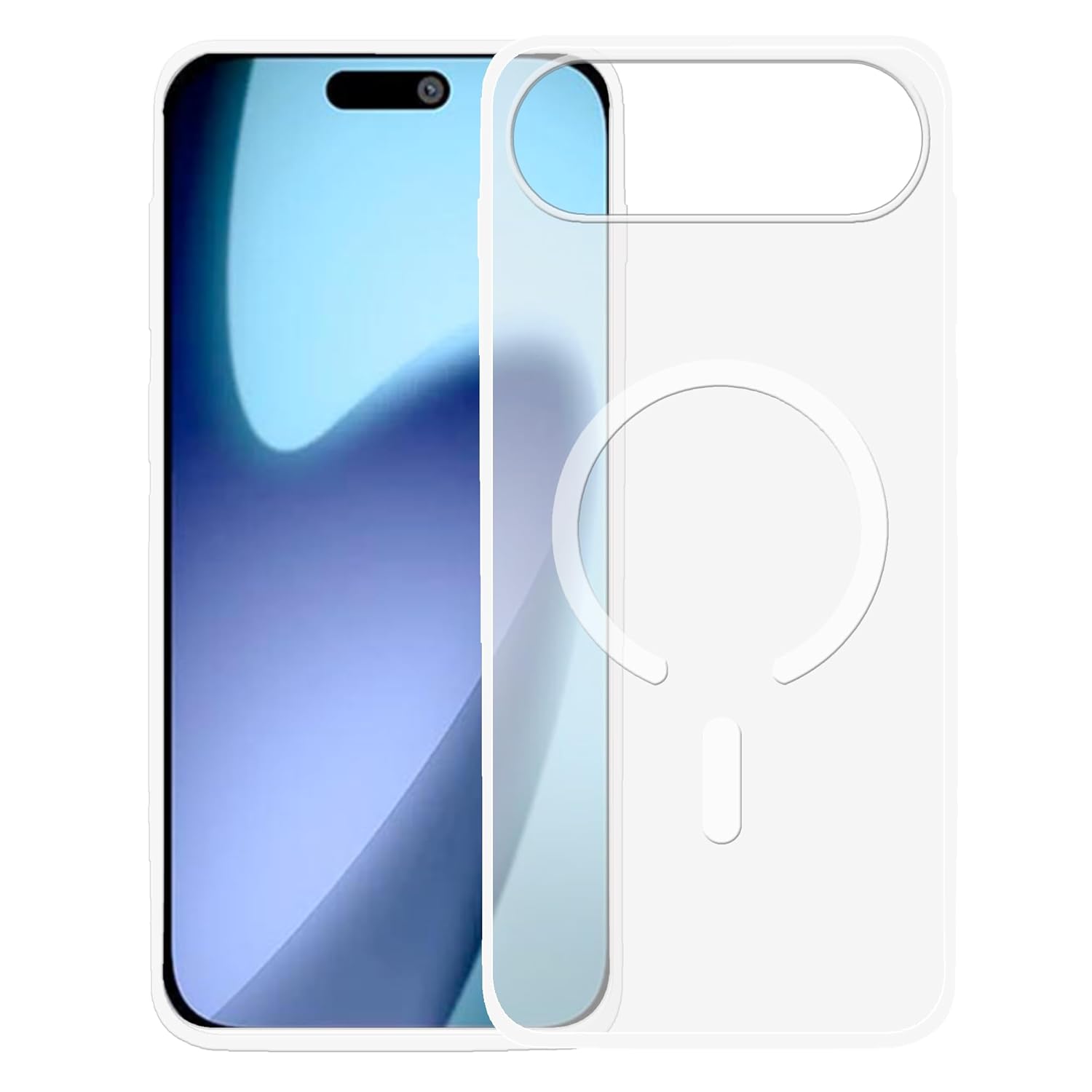 amazon basics Luxury Paper Thin Case Cover for iPhone 17 Air | Matte Finish | Compatible with magsafe | (White, iPhone 17 Air)