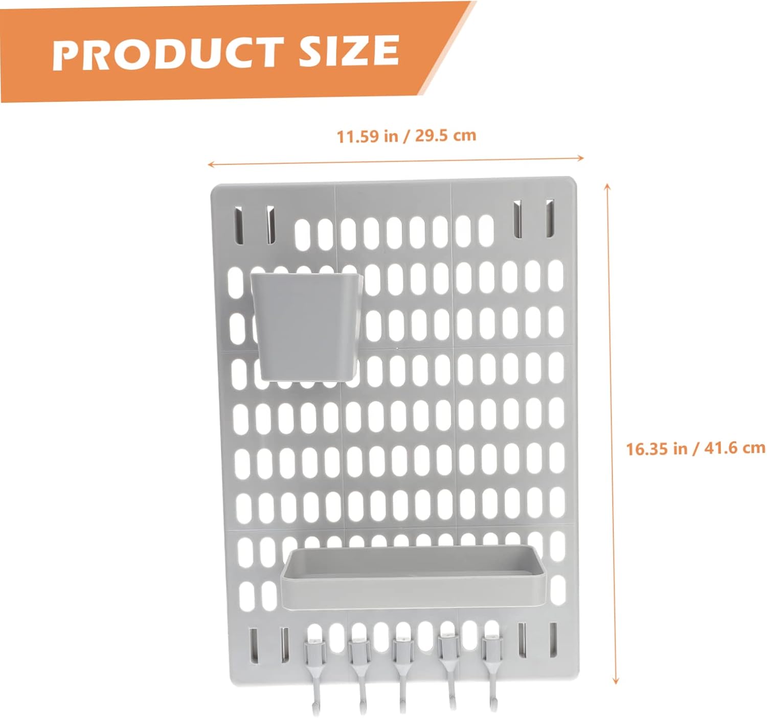 Ciieeo 1Set Pegboard Wall Organizer Shelf for Kitchen Bathroom Storage Multi-Functional Pegboard Hooks and Display Stand for Craft Rooms Office and Home Wall Mount Storage