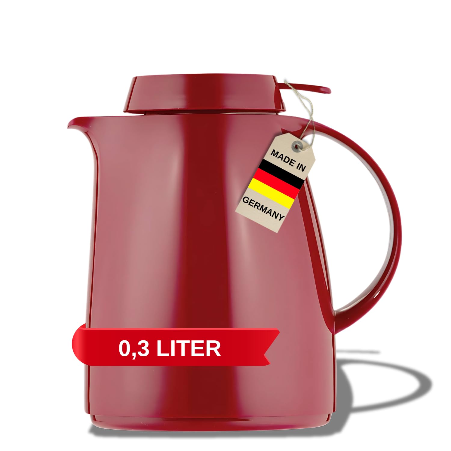 Helios Servitherm Vacuum Jug Red 0.3 Litre