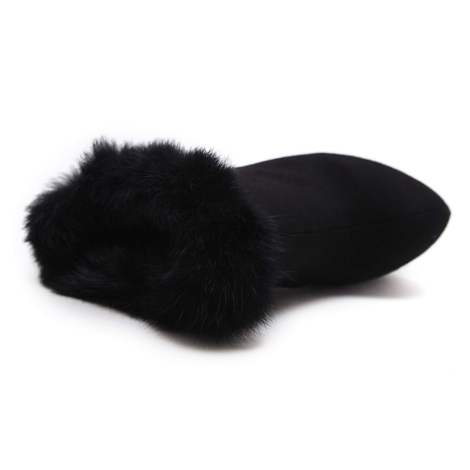 Tacchi Donna Tacchi Alti Tacco Alto Tacco A Spillo Nero con Plateau Alto Impermeabile Punta Tonda,Black-42