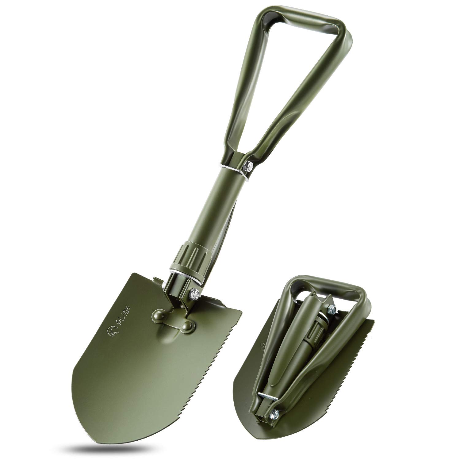 REDCAMP Military Folding Camping Shovel，High Carbon Steel