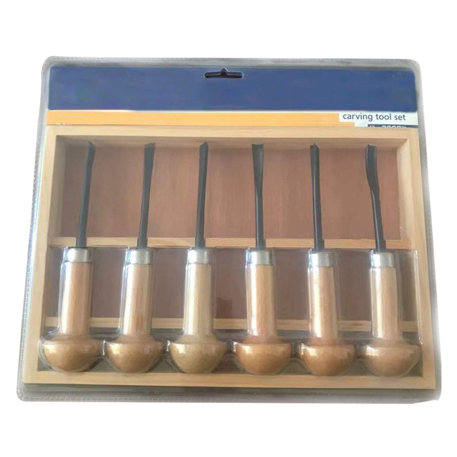 Juego de cinceles para tallar Madera, 6 Piezas, Herramienta Afilada, cincel para tallar a Mano, Cuchara para tallar, Juego de Cuencos, Herramientas de Bricolaje para Torno, Corte de Madera,