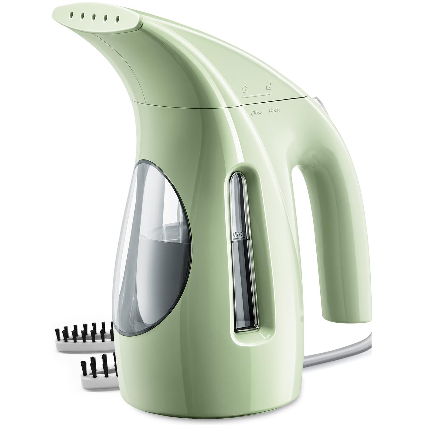 HiLIFE Steamer for Clothes, Portable Handheld Design, 240ml Big Capacity, 700W, Strong Penetrating Steam, Removes Wrinkle, for Home, Office and Travel(ONLY FOR 120V)(Green)