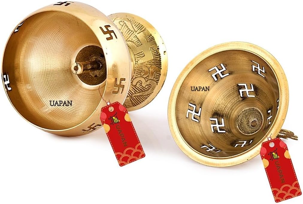 UAPAN akhand Jyoti Akhand Diya Decorative Brass Latern | Jyoti Diya | Oil Puja Lamp (6 Inch)