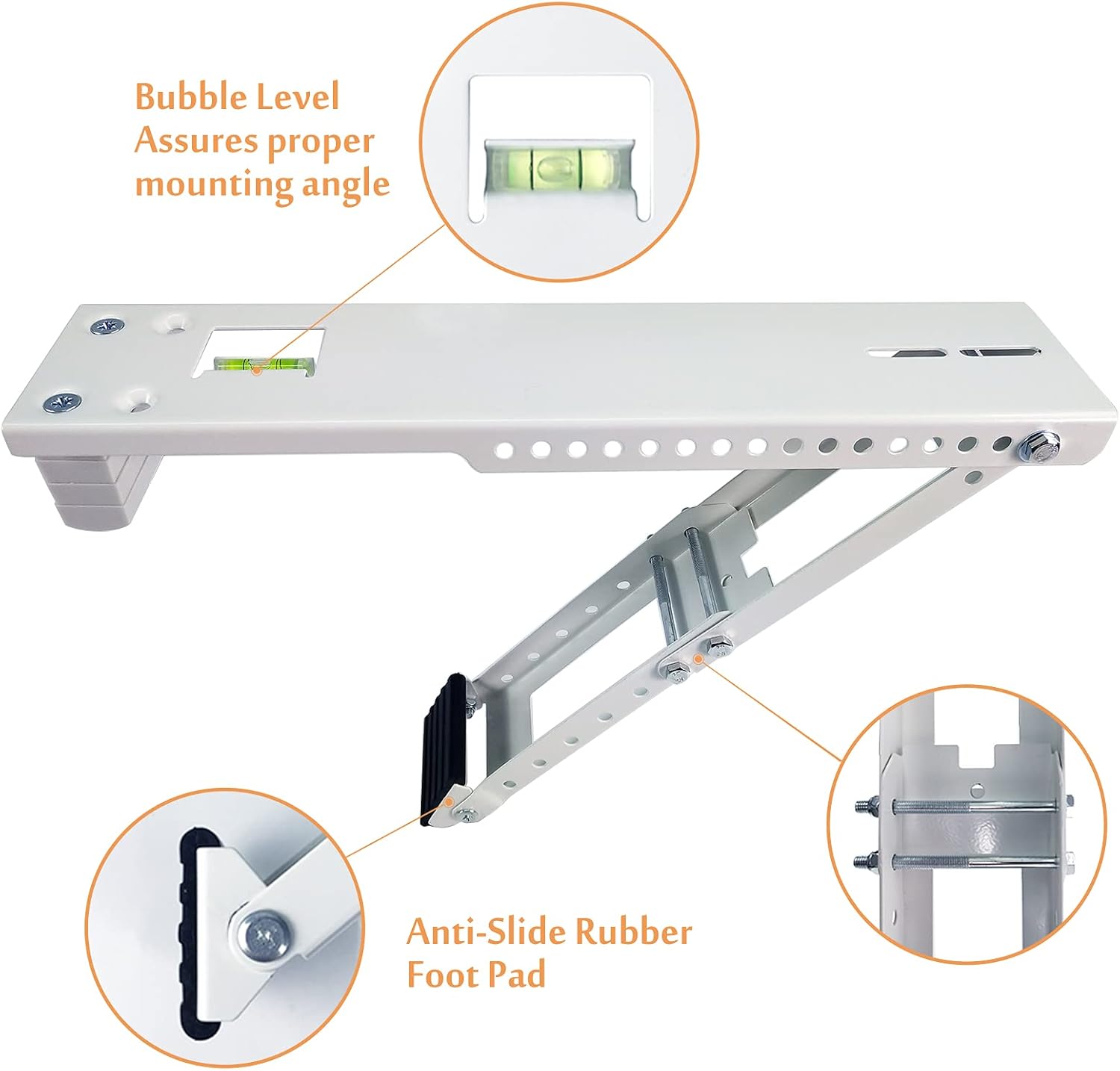 Foozet AC Window Air Conditioner Support Bracket Light Duty, Up to 85 lbs