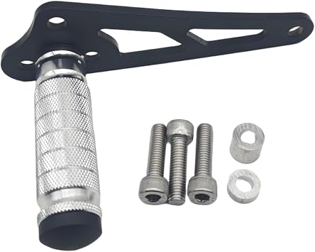 Talaria Glossy Foot Lock One Side Steel Foot Pegs for Talaria Motorcycle Parts Black with Silver Pedal