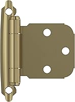 Vista 10 de Amerock BPR7629CZ Bisagra de gabinete de marco frontal Superposición variable de cierre automático montaje frontal Bronce champán Bisagra