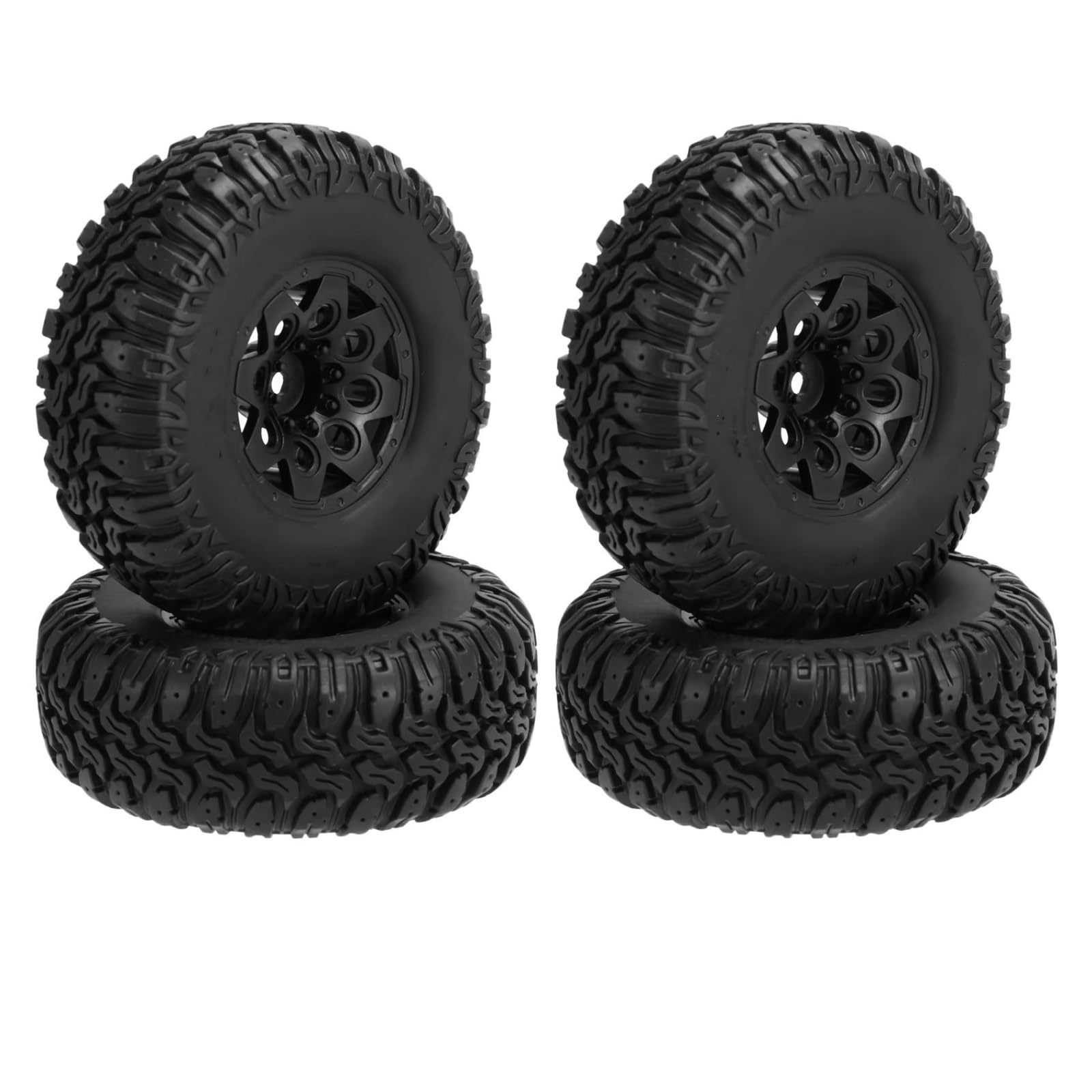 Compatibile Con Traxxas Per TRX4 D90 Per Axial Per SCX10 II III Per Redcat 1/10 RC Crawler Auto 4PCS 105 Millimetri 1.9 Beadlock Wheel Rim Set Di Pneumatici RC Ruote Gomma