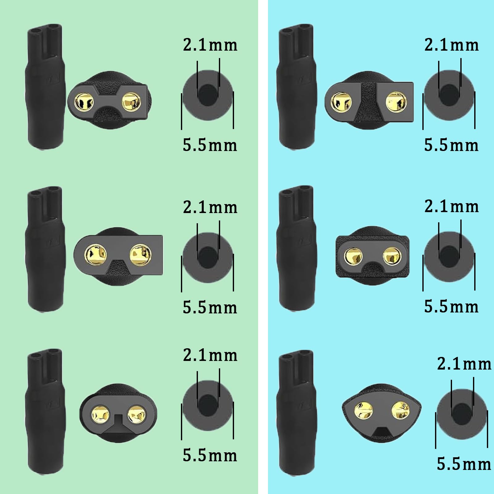 Caricabatterie USB Cavo universale,6 adattatori spina universali,Cavo Di Alimentazione Usb Per Rasoio,Kit caricatore per rasoio