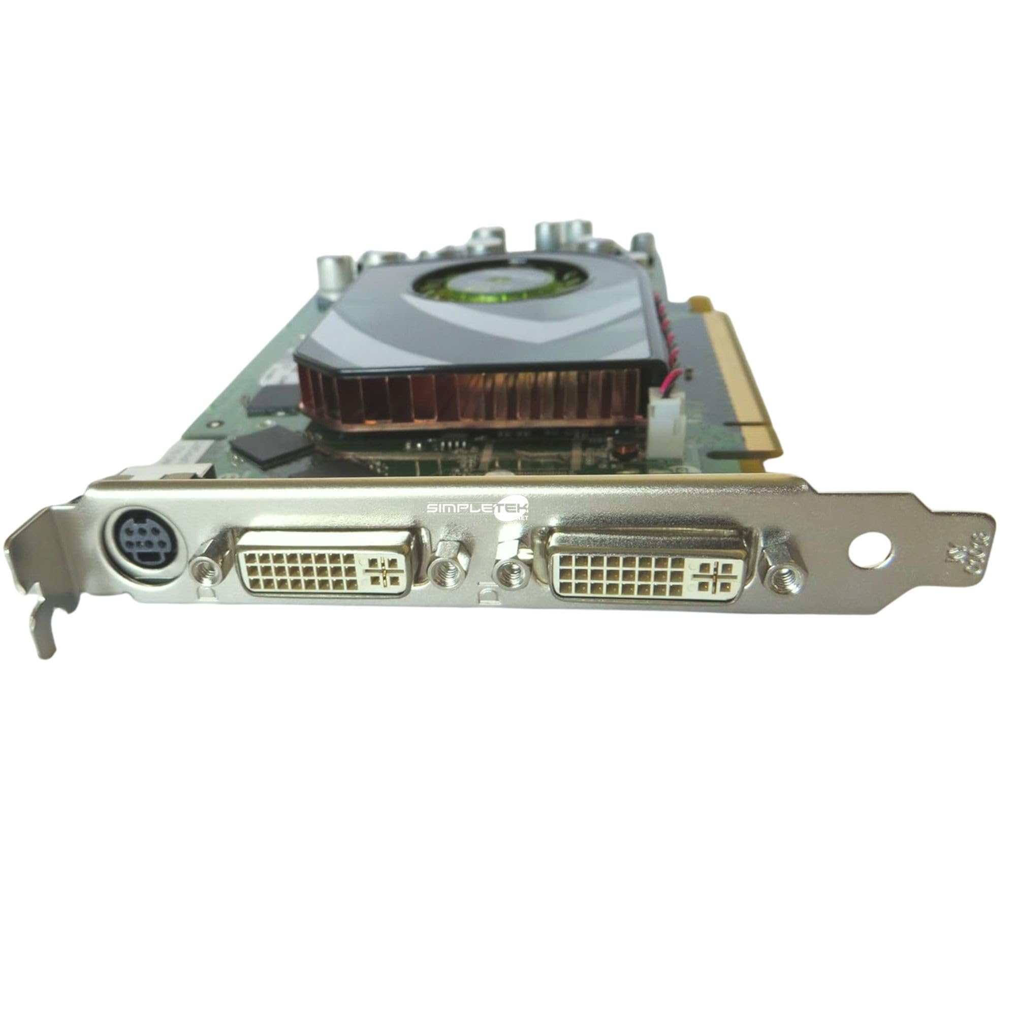 SIMPLETEK - Scheda Grafica Professionale 256MB GDDR3 - FX 1500 | Doppia DVI-I (24+5) + Uscita TV (HDTV-Out) (Ricondizionato)