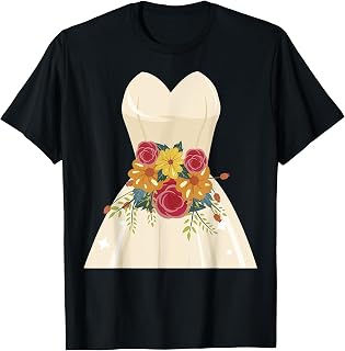 Simple Wedding Dress gift for Bridal Showers gift T-Shirt
