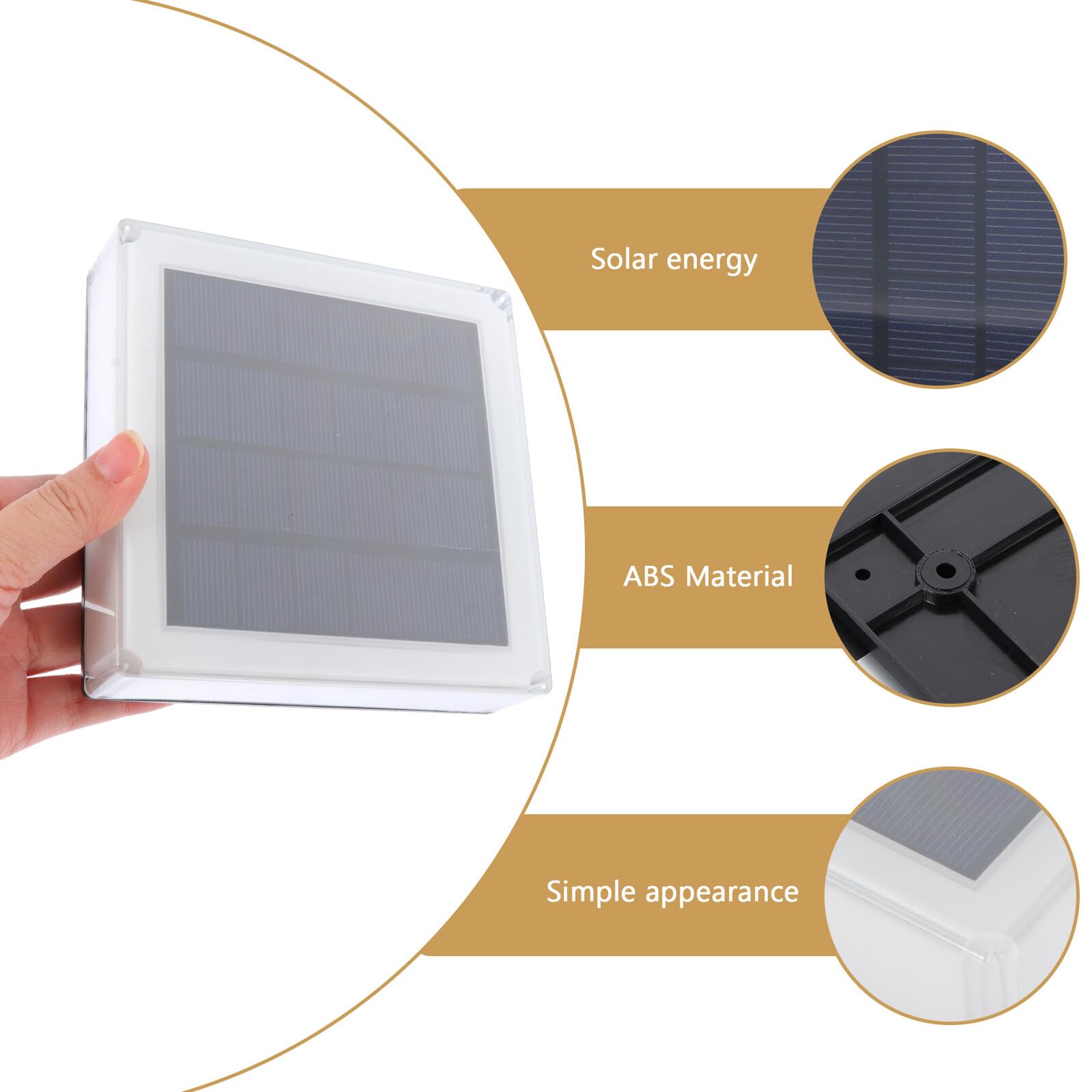 Toddmomy Lampada Solare Pilastro da Giardino Doppia Temperatura Illuminazione Esterna Energia Solare Facile da Installare per Recinzioni e Cortili