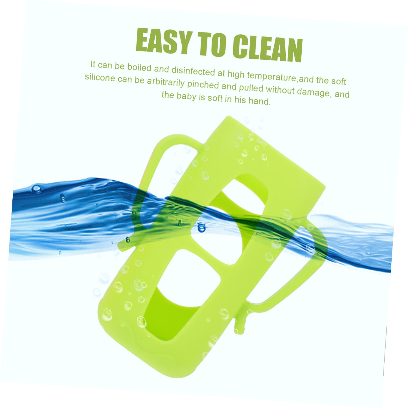 Toyvian Funda de Silicona para Biberón 2 Piezas Protección Fiable y Cómoda para Botellas de Leche en Bebés Diseño Bonito y Resistente para Uso Diario Color Aleatorio