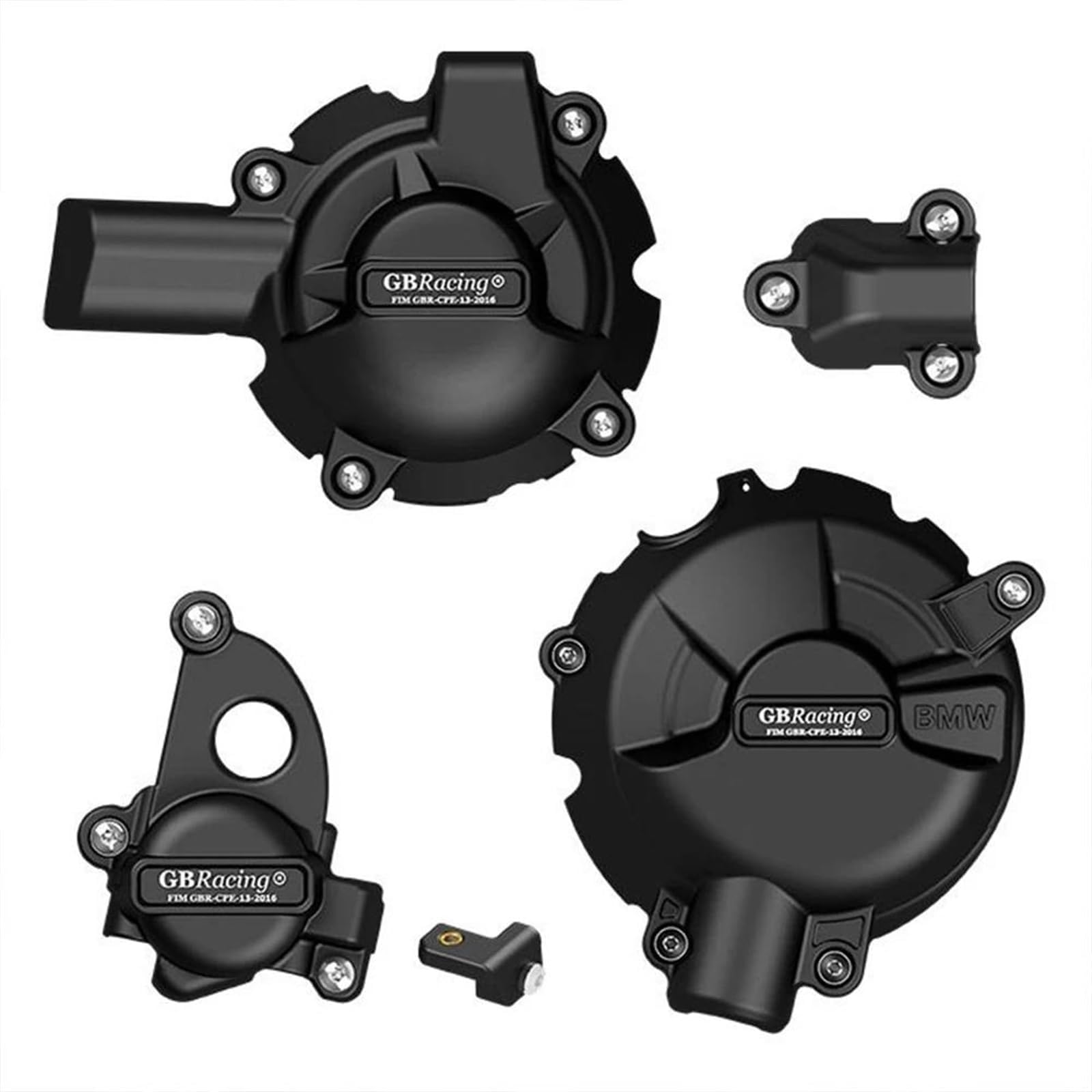 Motorcycle Stator Crankcase For GB Racing For BMW S1000RR/R 2019-2024 Motorcycle Engine Hood Engine Cover Left Engine Hood Stator Guard(1 SET)