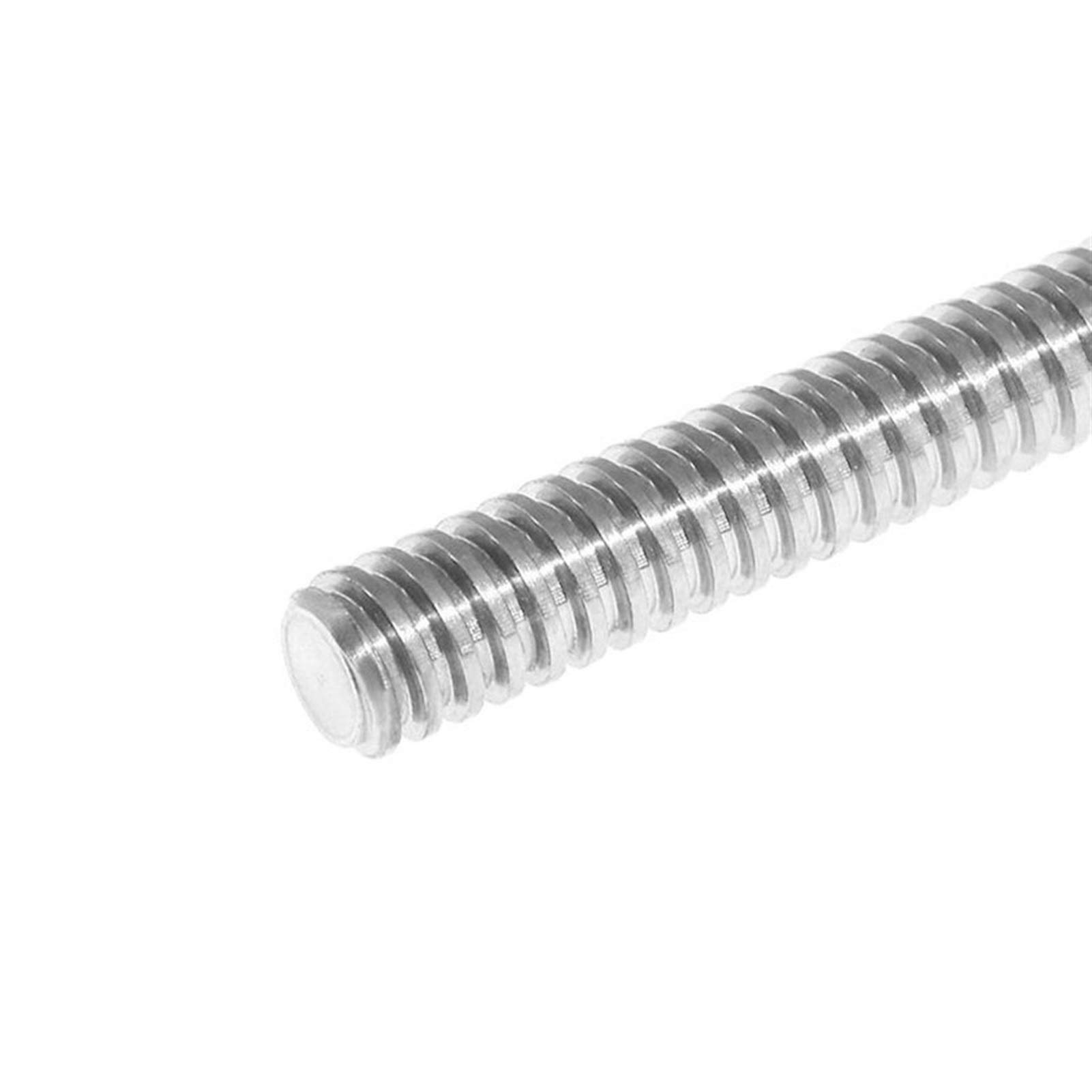 Śruba T8 8 mm 2 szt. z mosiężną nakrętką, pręt gwintowany ze stali nierdzewnej 304(500MM)