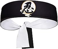 Vista 31 de Diadema reversible de guerrero, Bushido Hachimaki para karate, Halloween, sushi