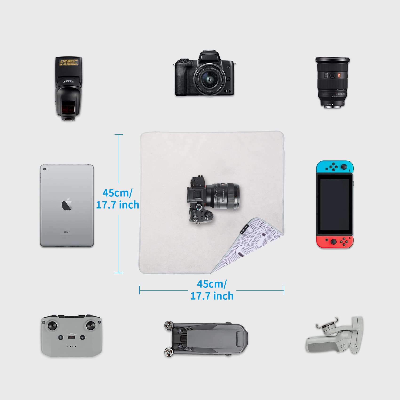 PGYTECH Paño de protección para cámara, Camera Protective Wrap para Accesorios de fotográfico SLR/Cámara