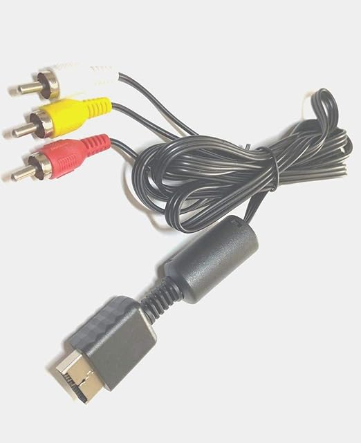 PS2 PS3 AV Cable, AV to RCA Cable Cord for PlayStation 2 3 /PS2/PSX/PS3 Slim (6FT)