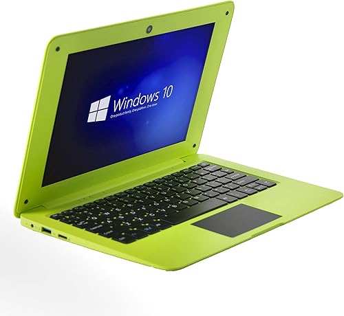 Miniatura 30 de Computadora portátil con Windows 10 Mini 10 pulgadas 32GB ultrafino y ligero Netbook Quad Core CPU PC HDMI WiFi USB YouTube (azul) Azul,Negro,Rosa