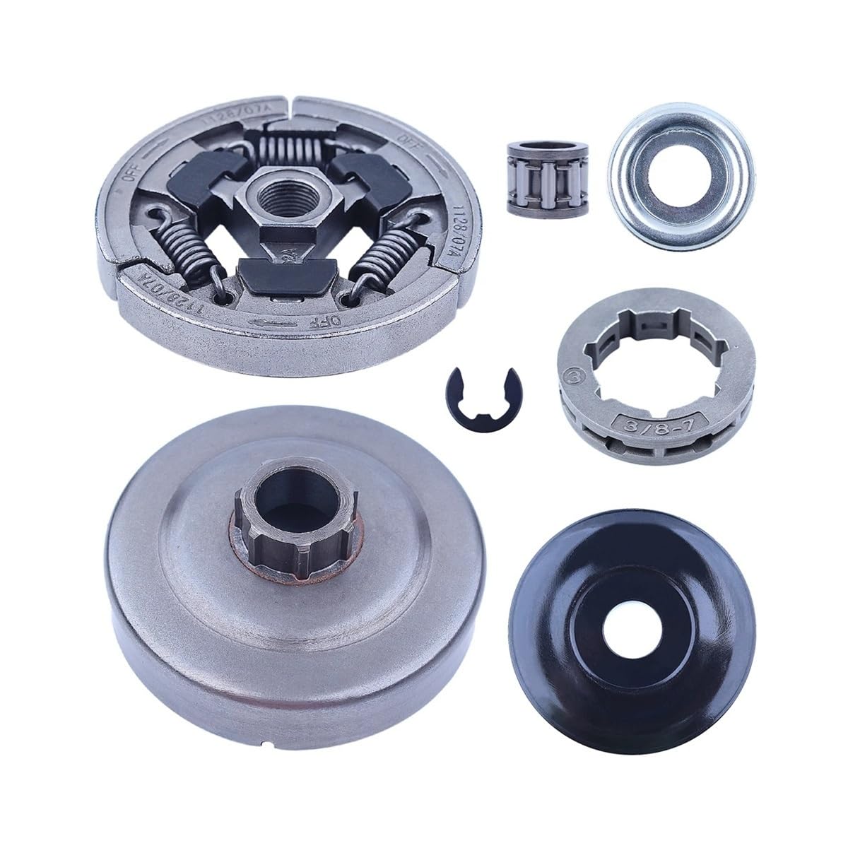 Kit de cojinete de agujas for manguito de llanta de tambor de embrague de motosierra, compatible con 044, 046, MS440, MS460, MS461, MS441, MS361, MS362, MS362C