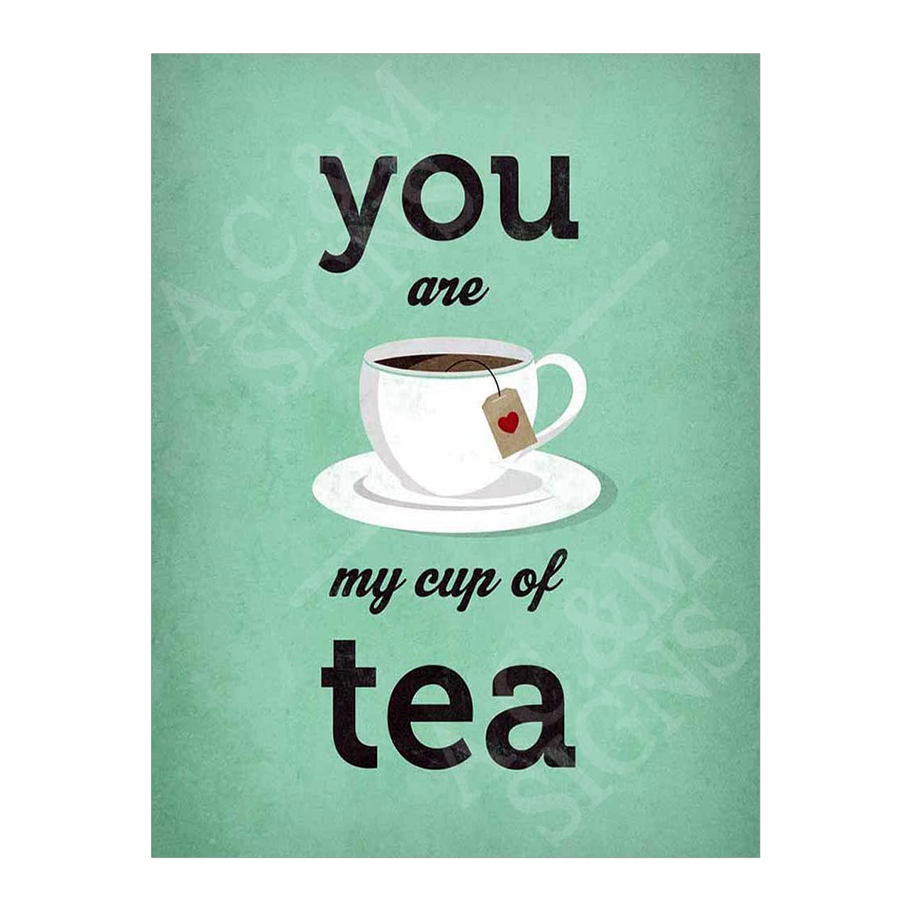 Tea Kitchen Sign Metal Plaque For Kitchen Home Bar Pub Man Cave Shed Garden Food Sign Home Decor Ref2164 (8x6 inches (Approx) 20cmx15cm)