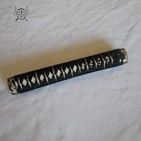 Vista 33 de Mango de Espada Tsuka 10.2in o Especificaciones Especiales Herrajes de Aleación/Cobre/Hierro e Imitación o Samegawa Real
