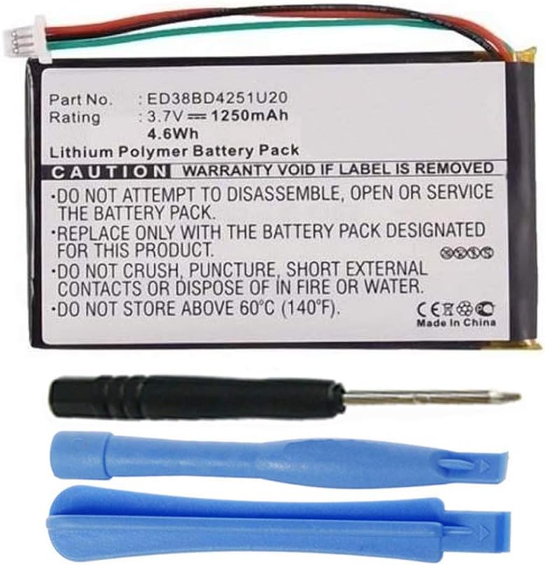 FITHOOD Replacement Battery for Garmin Nuvi 2595LM Nuvi