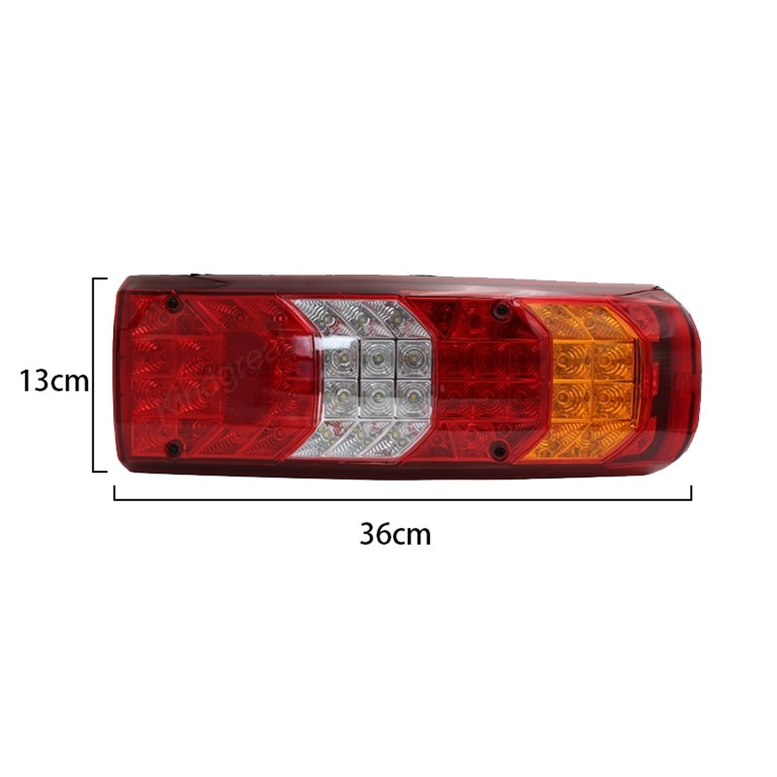 Genérico Luz trasera Para Benz MP4 para luz trasera de remolque de camión 0035441703 0035440803 para partes de carrocería de camión luces traseras de 24V parada de freno(Left)