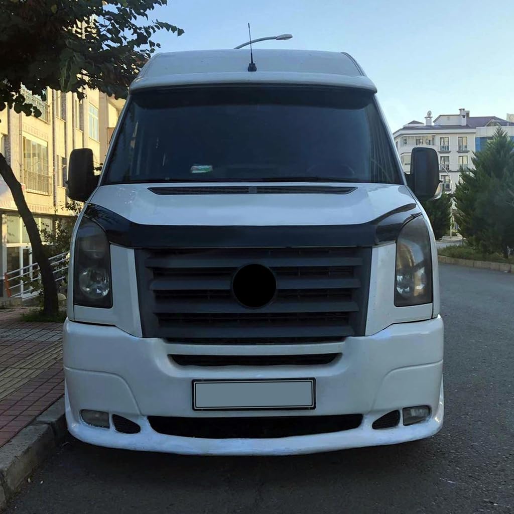 Para VW Volkswagen Crafter 2006 2007 2008 2009 2010 2011 2012 Protector de capó delantero Bug Shield Hood Deflector Hood Stone Hood Shields Piano Negro