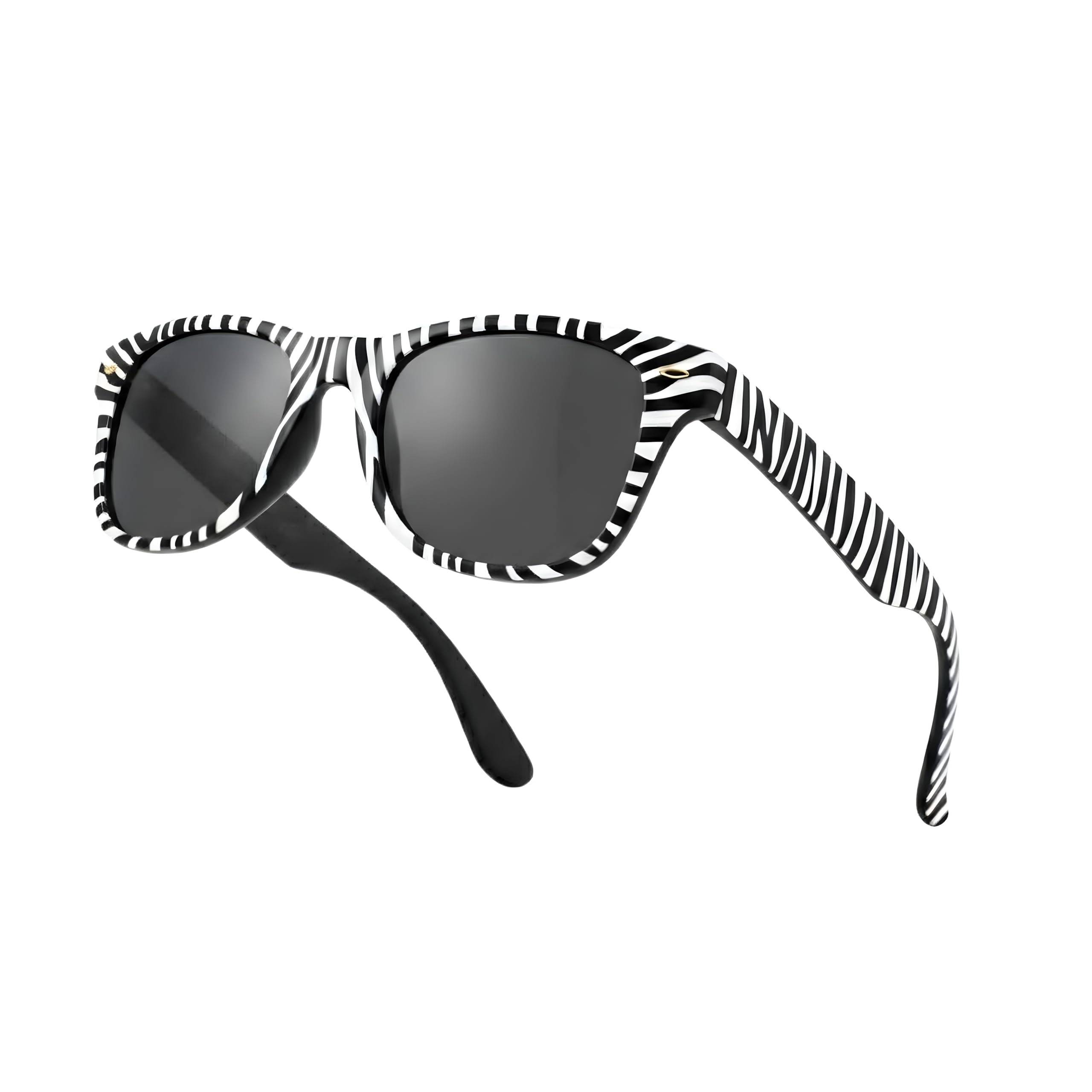 Komonee Drifter Sunglasses UV400 Protection Zebra Classic Style Retro Sun Shades Eye Glasses Unisex For Men Women Travel & Fashion – Lightweight Frame Fashion Eyewear Outdoors