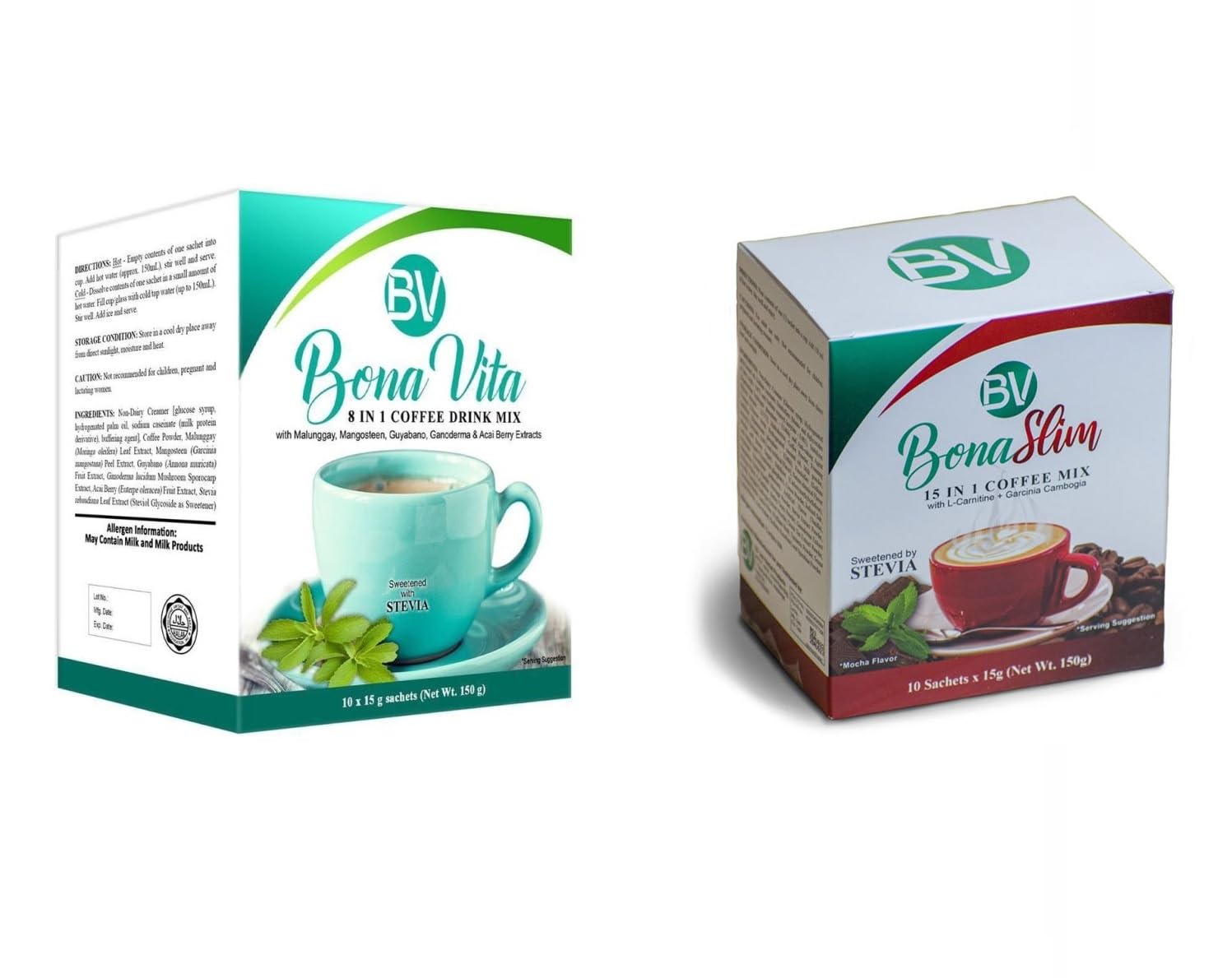 Bona Vita 10 Sachets (10, Bona Slim 15in1 Coffee)