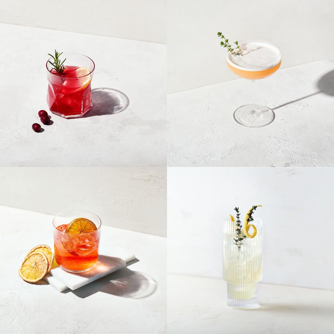 NONA Coffret Dégustation 3x20cl | Spiritueux sans alcool: June, Spritz & Ginger | Avec livret de recettes | Idéal à offrir ou découvrir | 0% vol | Coffret premium aux 3 saveurs uniques